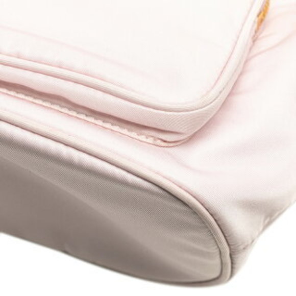 Prada triangle logo plate Shoulder Bag pink nylon - Picture 8 of 10